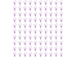 Clips de metal vazios em formato de flor Omabeta, 100 unidades, Roxo Desk Documents
