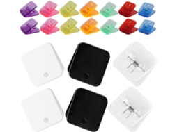 Clips Para Documentos Ultechnovo Decoração Escolar, Clipes De Plástico Quadrados Para Fichário, Design Compacto E