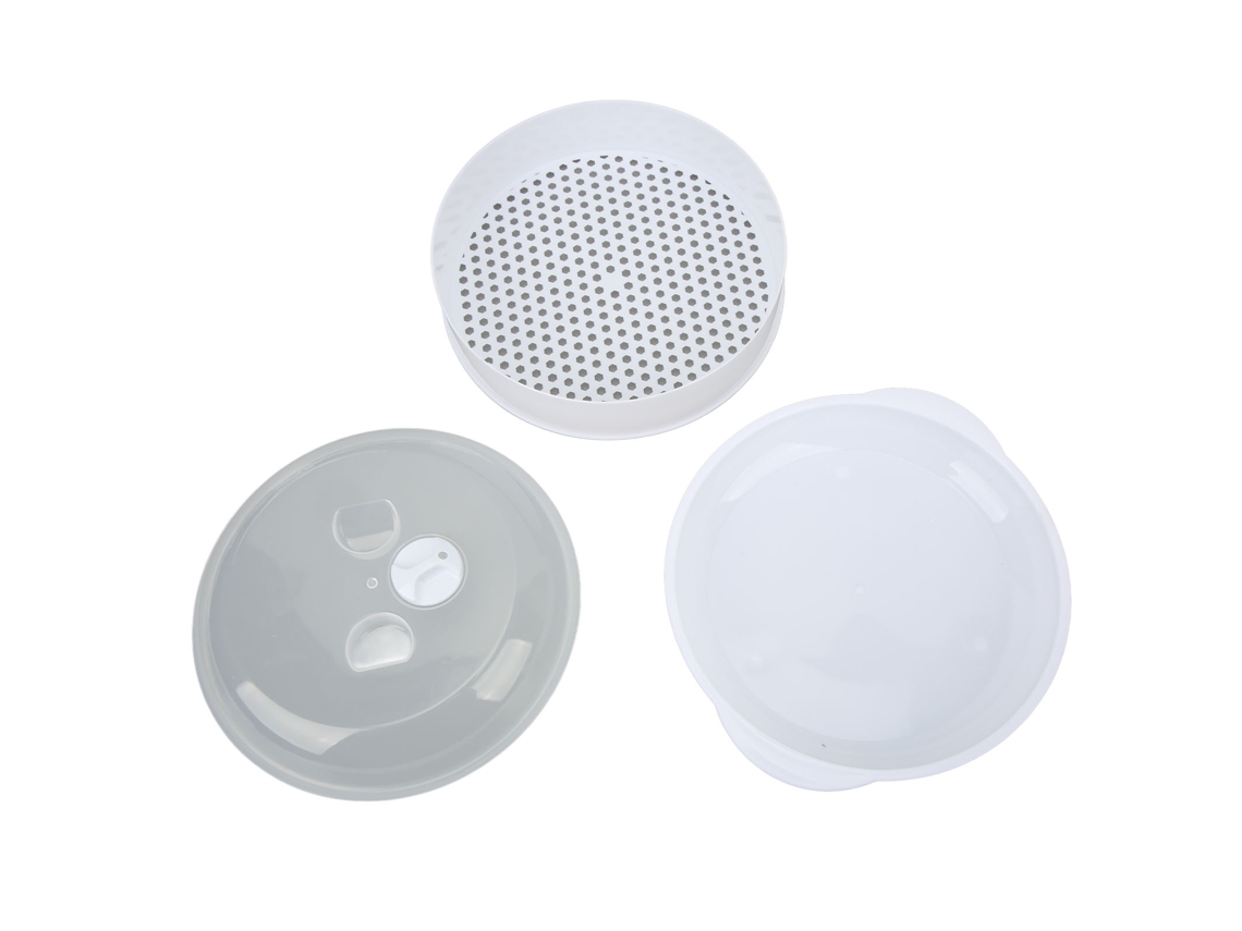 Ronjoe-panelas De Vapor Micro-ondas Plástico Tampa Transparente Resistente À Deformação Com Alça