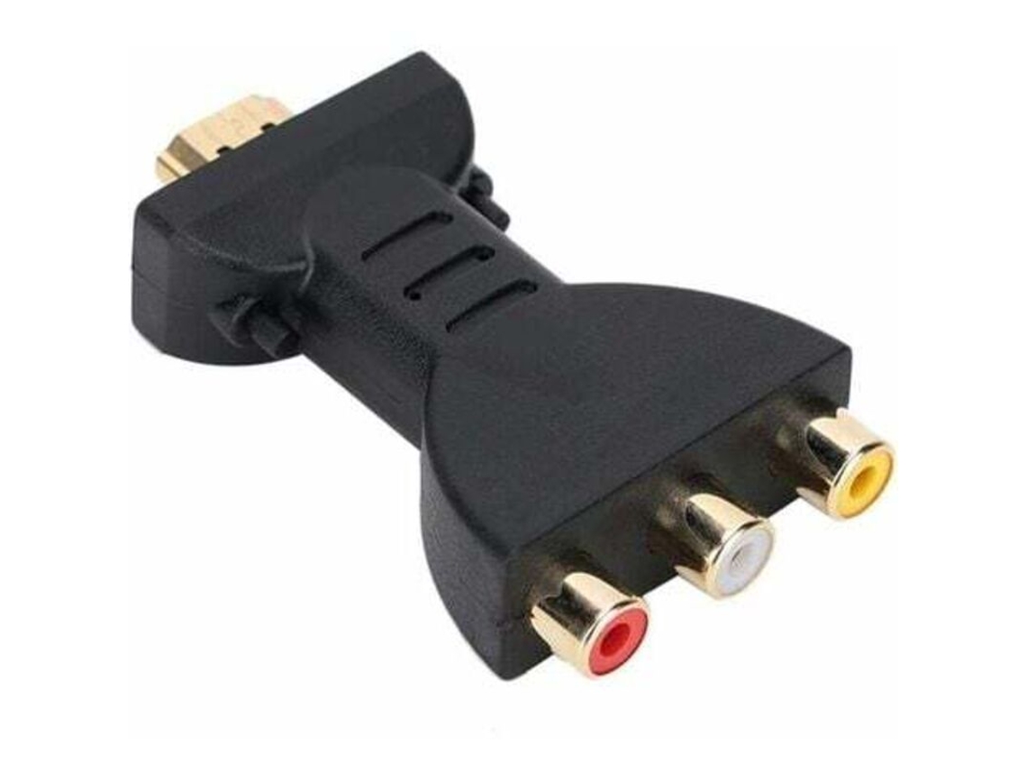 Conversor De Áudio Hdmi Para Vídeo Rgb Para Conversor De Componente Rca, Adaptador De Sincronização De Áudio E Vídeo 1080p Aquaforge