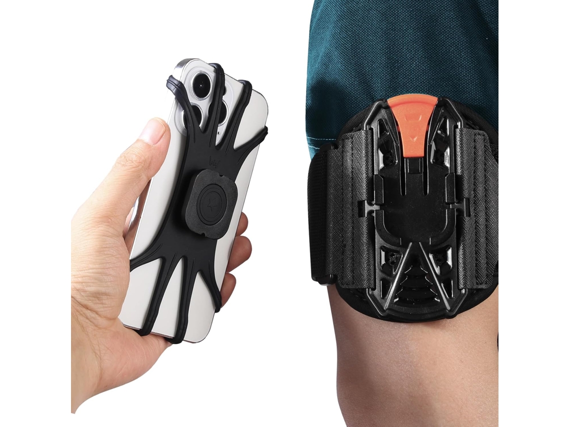 Braçadeira Para Celular Modelo 2025, Ideal Para Corrida, Com Rotação De 360° E Design Destacável, Com Porta-chaves Para Iphone 15/14/