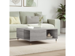 Vidaxl Mesa De Centro 80x80x36,5 Cm Derivados Madeira Cinzento Sonoma