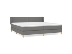 Box Spring Bed, Box Spring Beds Vidaxl Cinzeto Tecido (200 X 200 Cm)