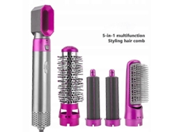 Secador De Cabelo 5 Em 1 Com Ar Quente, Pente Para Ondular E Modelar. Nostalgia88