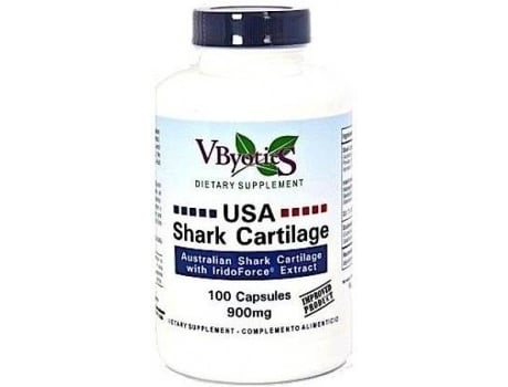 Suplemento Alimentar VBYOTICS Usa Shark Cartilage Com Iridoforce (100 cápsulas)