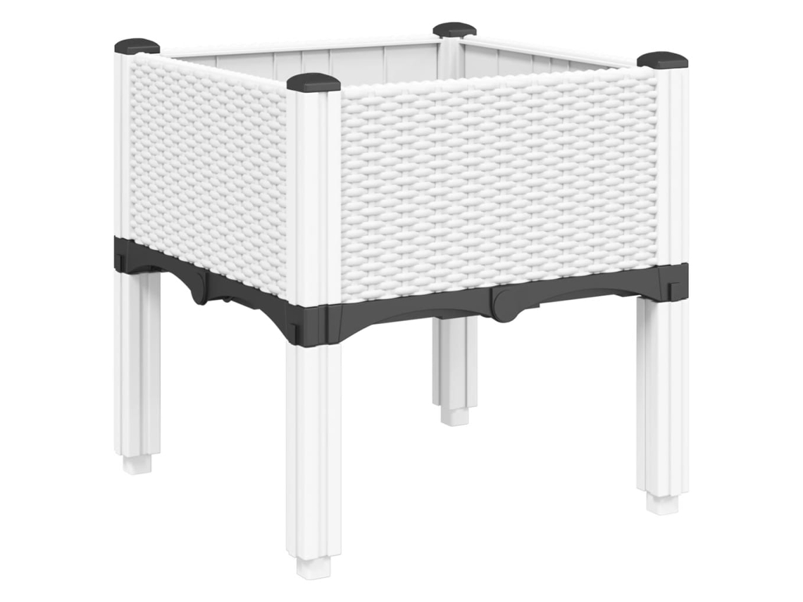 Garden Planter, Garden Planters Vidaxl Branco Polipropileno (40 X 40 X 42 Cm)