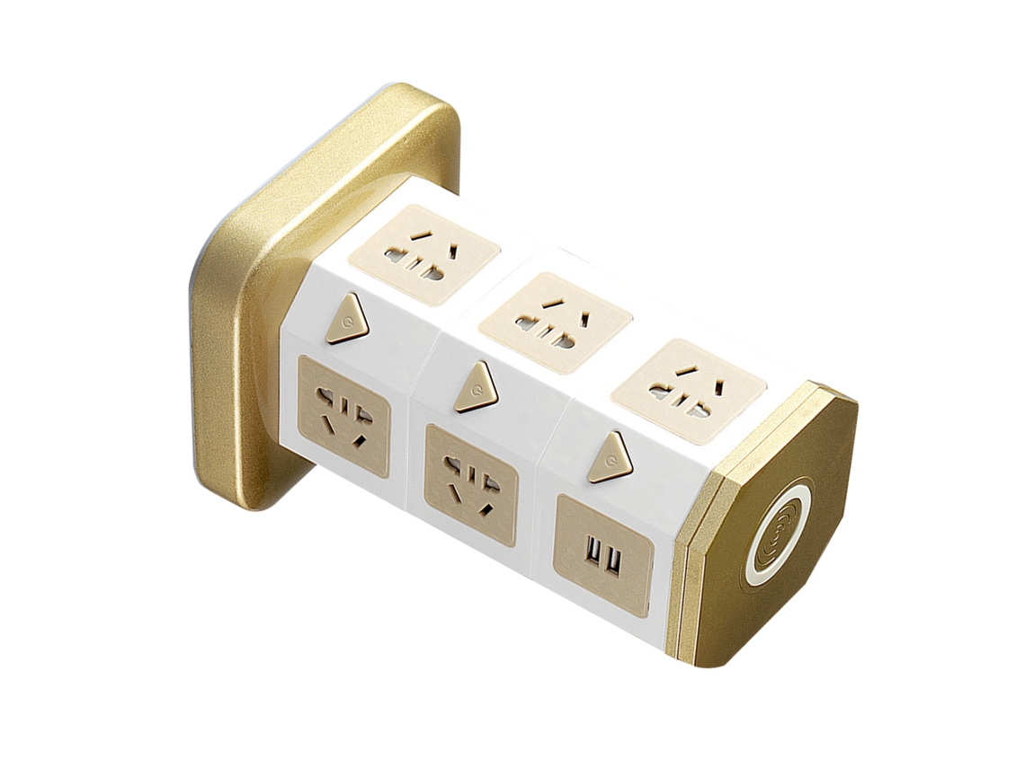 Laxiscreed Tomada De Parede Vertical Com Carregador Usb Sem Fios E Múltiplas Tomadas
