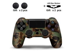 Capa Comando Para Ps4, Protetor De Alça De Silicone Antiderrapante Com Tampa De Proteção Para Polegar Cuich