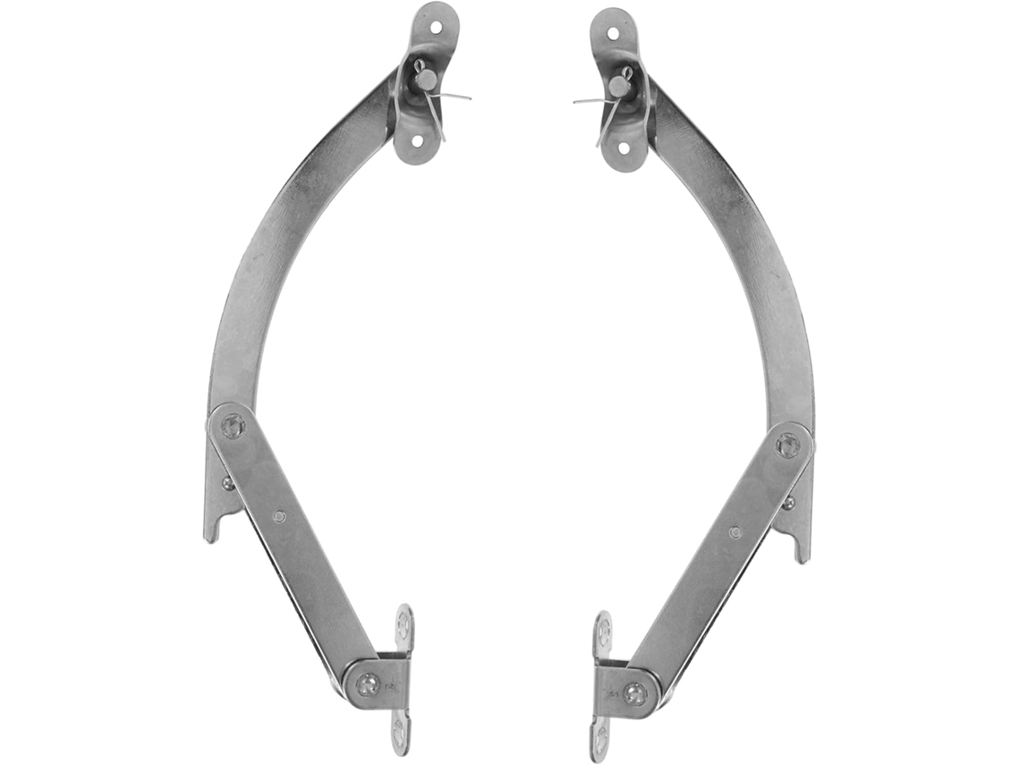 2 Dobradiças Giratórias De Suporte Para Porta Armário, Cor Prata