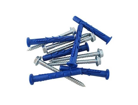 Tornillo hexagonal+taco fachadas 10x80  bolsa 6