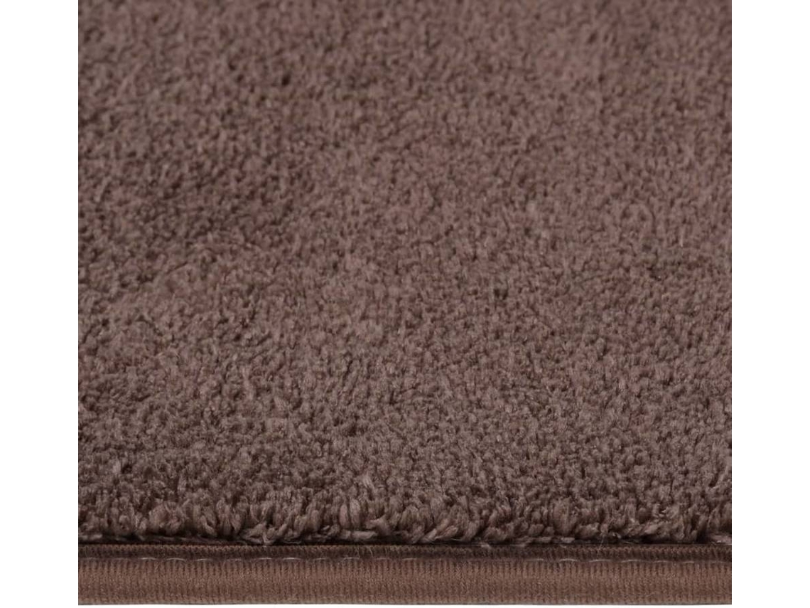vidaXL Tapete teddy 200x140 cm cinzento-acastanhado