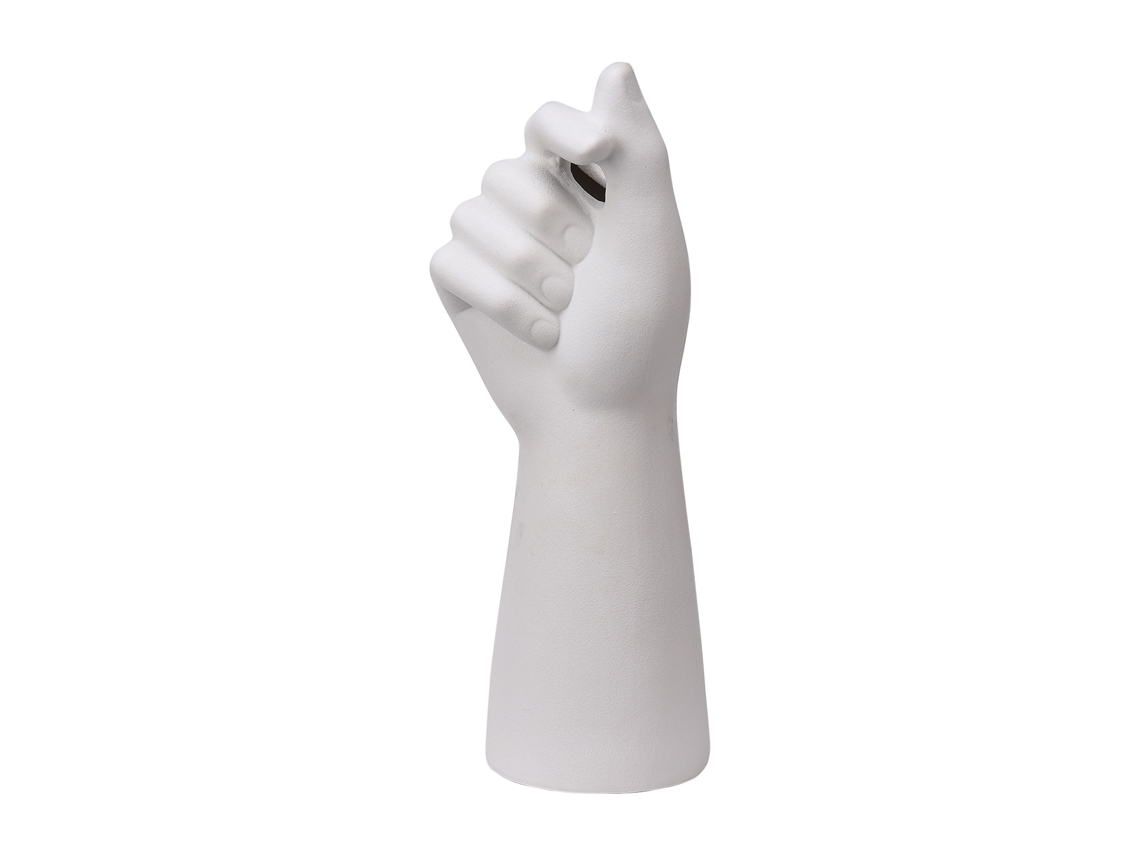 Vaso de Mesa Branco Cerâmica 10cm | S/MARCA