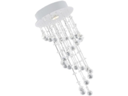 Luminária De Teto Espiral Criativa Com Cristais, Luminária Suspensa Moderna Para Sala De Estar, Luz Branca.