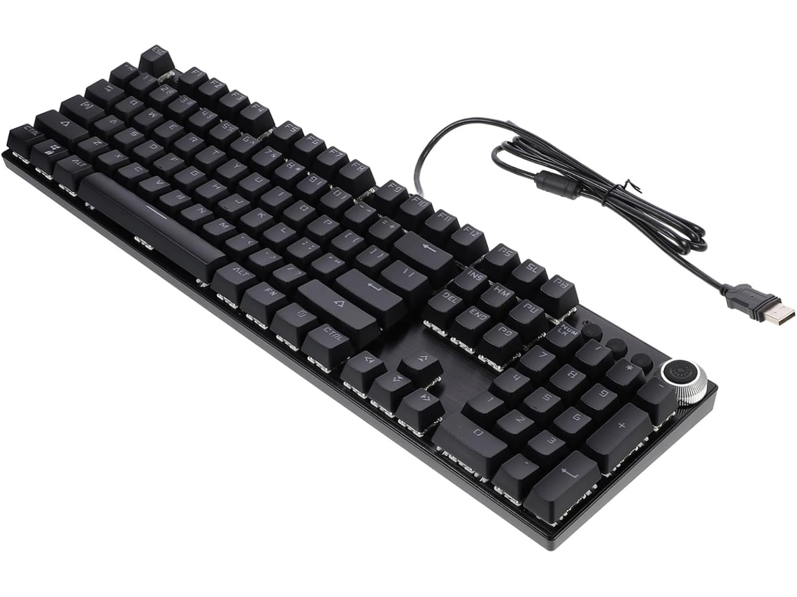 Teclado Mecânico Com Retroiluminação Rgb, Teclas Ergonômicas, Design Profissional Para Jogos E Uso No Escritório, Durável E Prático Gokoco