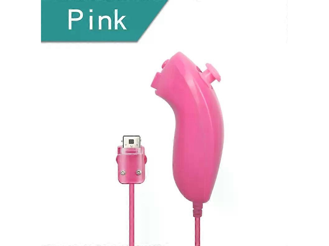 Nunchuck Com Fio Para Controle De Jogo Nintendo Wii, Alça De Jogo Curvada Para Nunchuck Para Acessórios De Gamepad Wii Hengjian