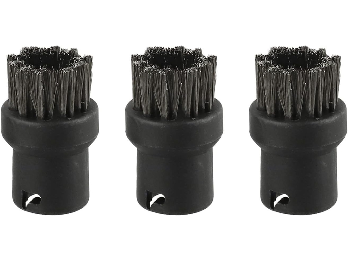 Conjunto De 3 Escovas Aço Inoxidável Compatíveis Com Os Modelos Karcher Para Limpeza Eficiente Áreas Difícil Acesso