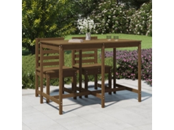 Vidaxl Mesa De Jardim 159,5x82,5x110 Cm Pinho Maciço Castanho-mel
