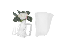 Flores Artificiais para Decoração de Cadeiras Brancas Simples