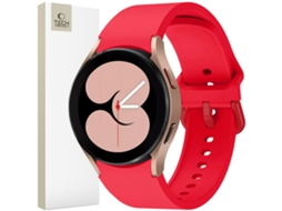 Pulseira De Proteção Tecnológica Para Samsung Galaxy Watch 4/5/5 Pro/6/7/fe Coral Vermelho TECH PROTECT