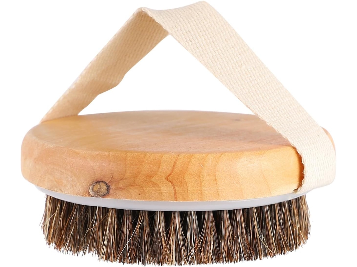 Escova De Banho Madeira Marrom Callaron, Esfoliante, Multiuso Para Banho E Massagem Corporal, Limpador De Pele Para Spa