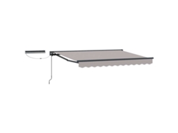 Conjunto 1 Toldo Retrátil Elétrico Vidaxl Antracite Alumínio (3 X 2,5 M)