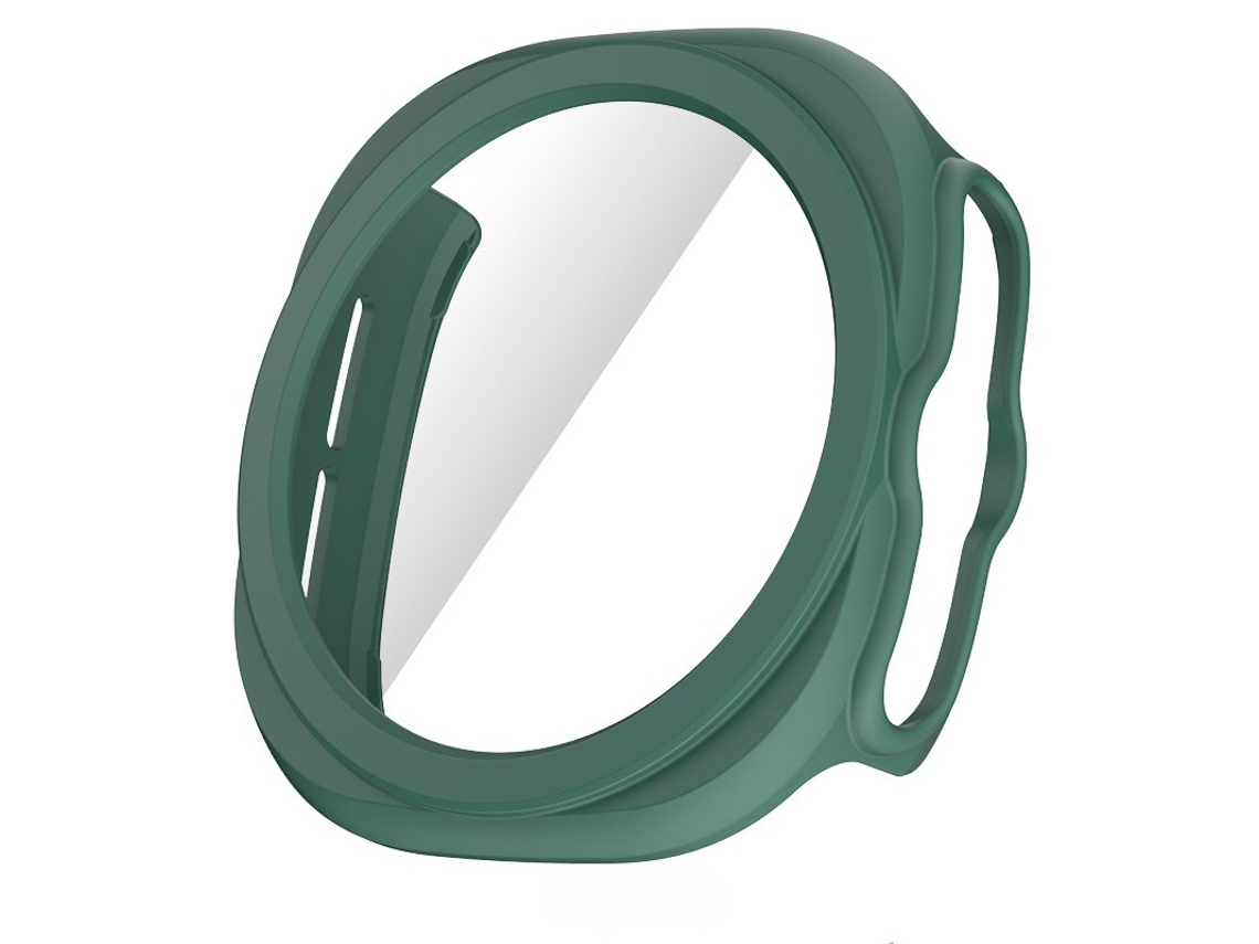 Capa Para Samsung Galaxy Watch 8/9 40 Mm, Com Amortecimento Em Policarbonato Rígido Verde Panoona