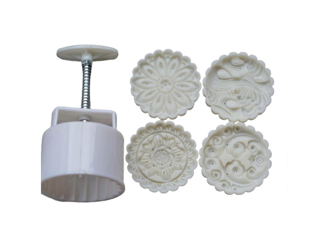 Molde Para Mooncake Wave Moir, Estilo Tradicional, 200g, Ferramenta Para Fazer Bolos Diy Para O Festival Do Meio Outono, Molde De Pressão Manual, Uten