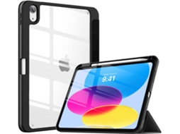 Capa Fina Para Ipad 11 Com Suporte Apple Pencil E Parte Traseira Transparente, Ativação/desativação Automática Tuotuo (11ª Geração, 2025)