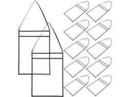 Lurrose 12-capas De Papel Plástico Transparentes Capas Apagáveis Com Bolso Protetores Folha Reutilizáveis 23x