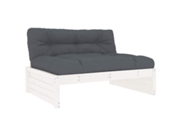 Maison Exclusive - Sofá De Centro 120x80 Cm Madeira De Pinho Maciça Branco