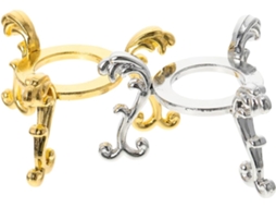 Bases De Ferro Coheali Para Bolas Cristal Delicadas, 2 Peças, Prata E Dourado, Suporte Criativo Para Decoração De Quarto