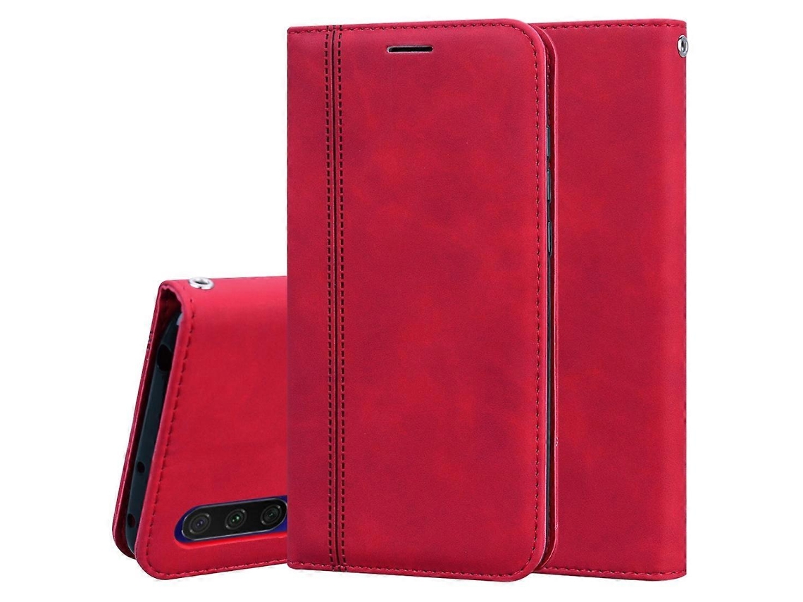 Capa Fosca De Couro Pu Com Aba Horizontal E Fecho Magnético, Suporte, Compartimento Para Cartão E Cordão Para Xiaomi Mi Cc9e.