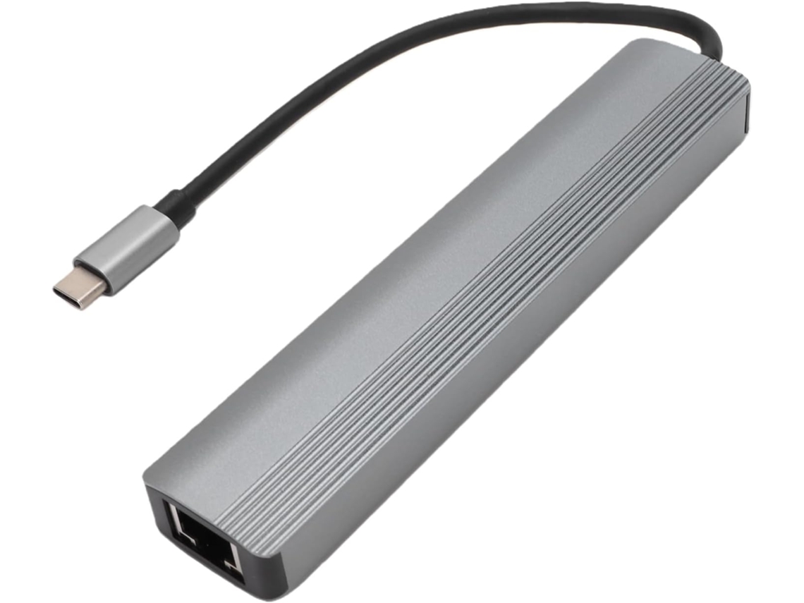 Hub Usb-c 6 Em 1 Com Gigabit Ethernet E 4k A 60hz, Carregamento