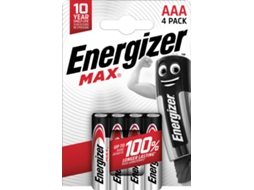 ENERGIZER Pilha Alcalina Max Lr03 Aaa Blister com 4 Unidades.