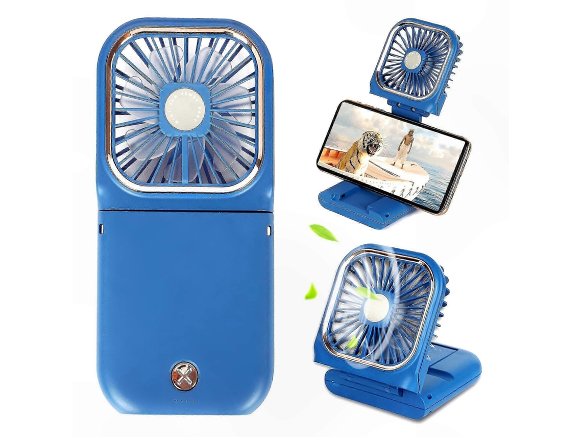 Ventilador Portátil Compacto Com Bateria Recarregável Usb, Funcionalidade De Banco De Energia E Design Portátil Olysi Shop