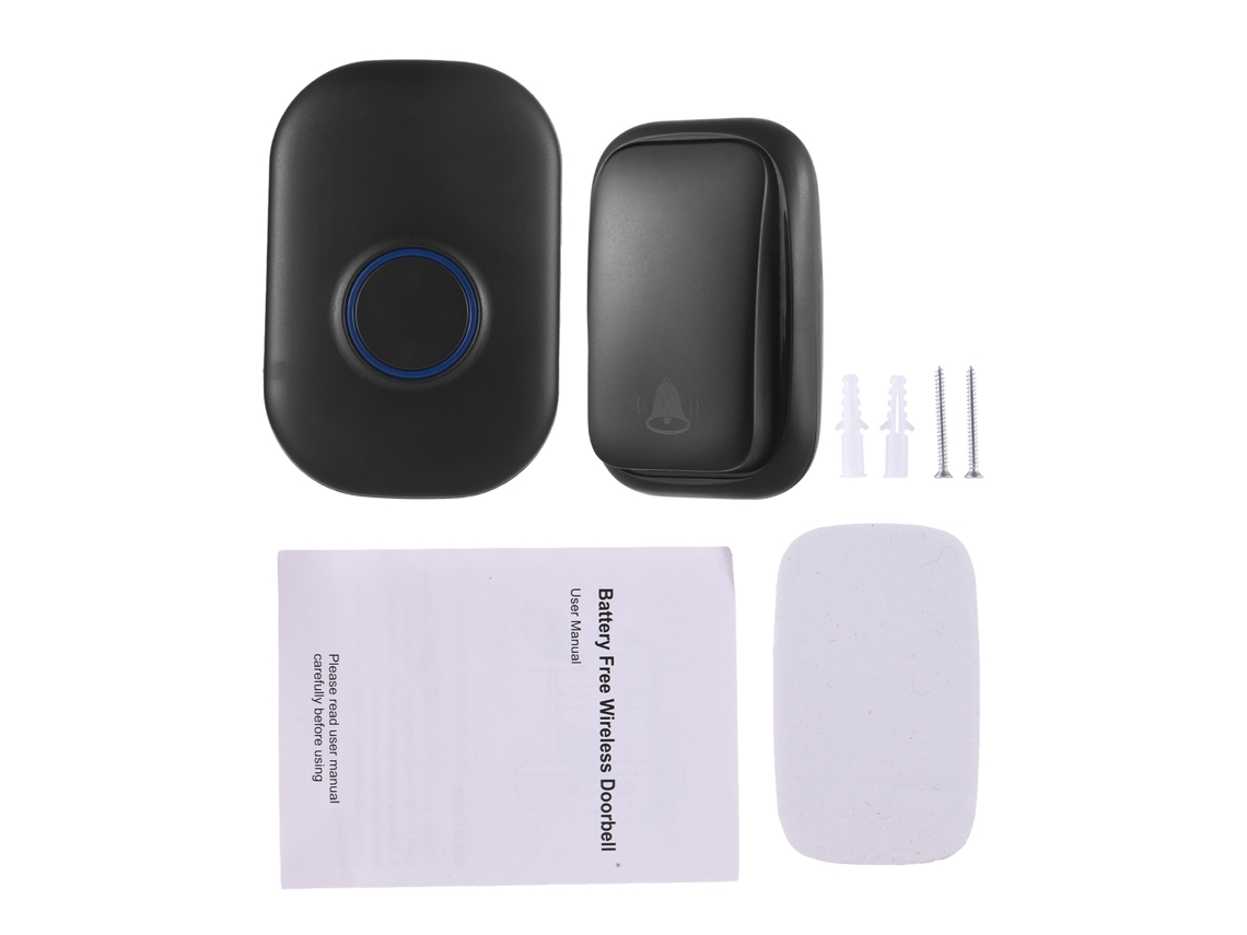 Campainha Semi Fio Autoalimentada com 4 Níveis de Volume Ajustáveis e 32 Toques Opcionais.