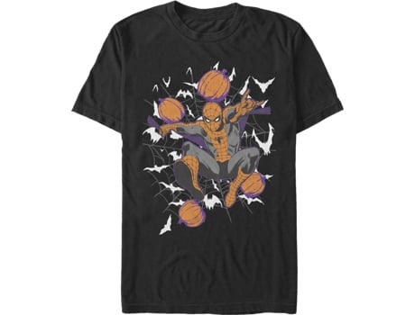 T-Shirt Halloween de Homem SUPERHEROMARVEL Spider Marvel Comics Algodão (M)