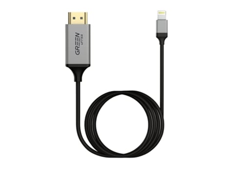 Cabo Lightning Macho Para Hdtv Macho 2m Green Lyca G 1357 Preto