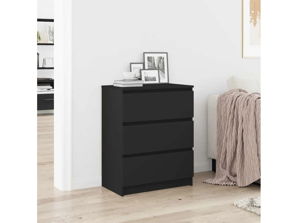 Aparador 60x35x76 cm Derivados de Madera Negra
