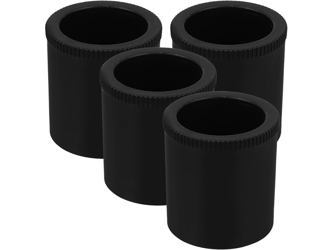 Operitacx 4 Peças De Pés Móveis Ajustáveis Em Abs, Ajuste De Altura 6mm, Pretos, Redondos, Para Substituição De Pés Sofá