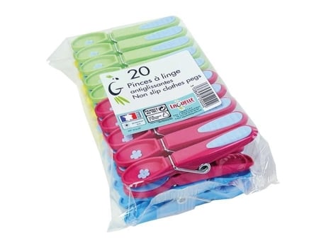 20 Prendedores De Roupa Antiderrapantes Extra Fortes Laguelle