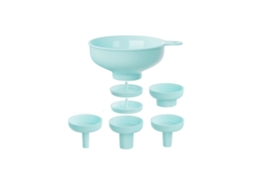 Conjunto De Funil Para Conservas, Com Abertura Larga, 4 Bicos De Tamanhos Diferentes + 2 Coadores, Plástico