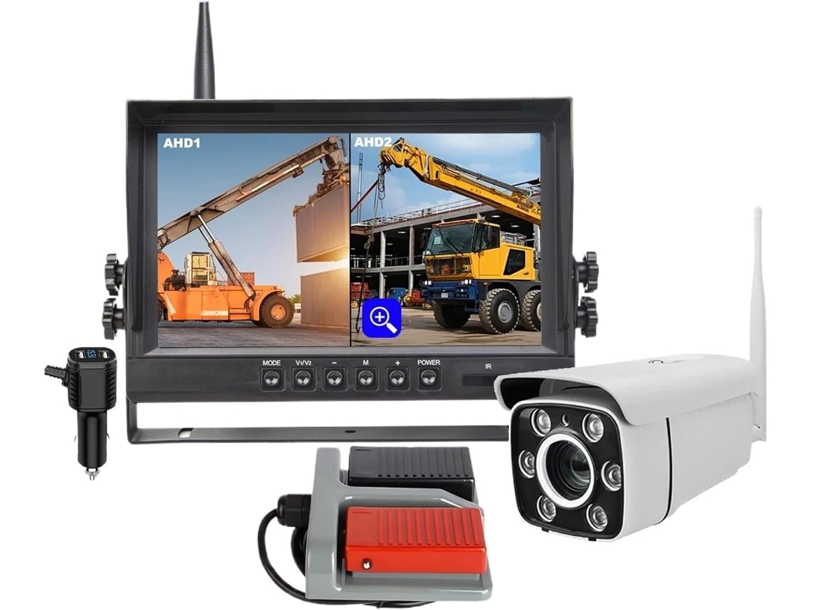 Monitor de 9 Polegadas com Zoom Óptico de 1080p, Câmera Sem Fio, Sinal Digital para SFUSHOS