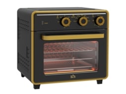 Forno Pequeno 20l 1400w 90-230°c, Temporizador 1h, 3 Posições, Bandeja, Ferro, Preto, 36x37,7x34,5cm