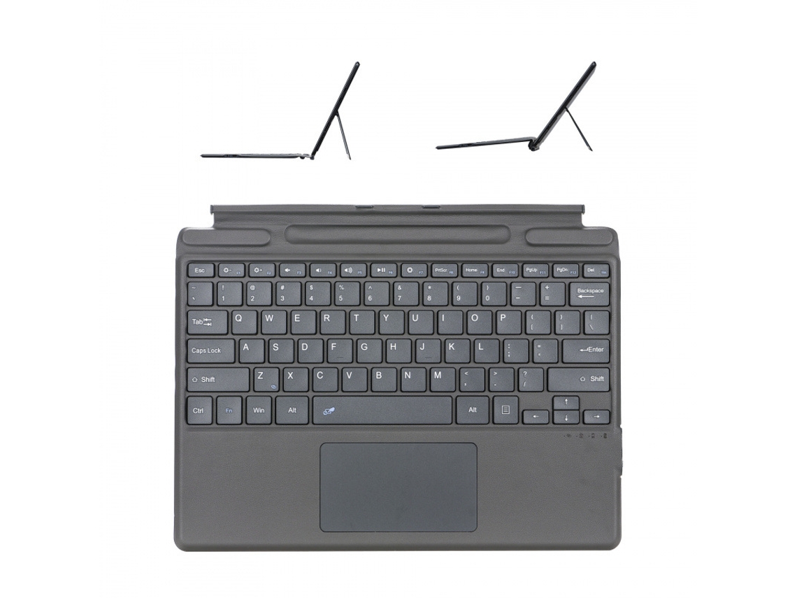 Capa De Teclado Bluetooth para Microsoft Surface Pro8 Com teclado touch,Português,   cinza
