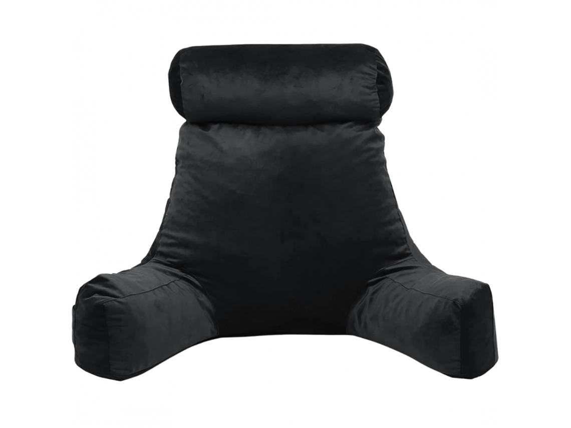 Almofada De Leitura Veludo Bananair 65 X 80 Cm Preto