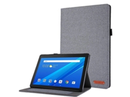 Capa Protetora Plana Em Tpu Estilo Tecido Para Lenovo Tab M10 10.1