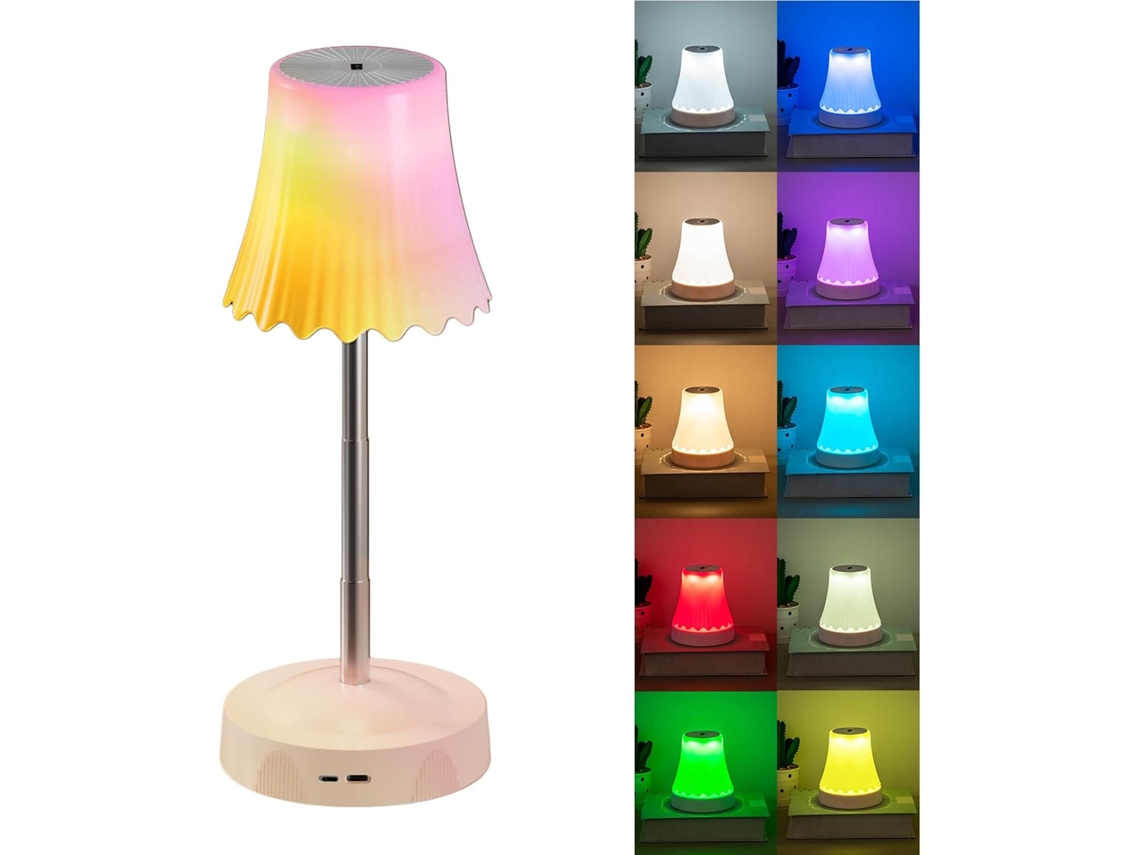 Luminária De Mesa Recarregável, Iluminação Ambiente Inteligente Sem Fio