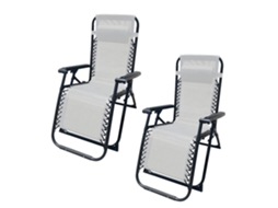 Cama De Gravidade Zero Para Jardim E Piscina, Aço, Portátil Marbueno Summer