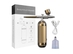 (dourado) Pulverizador De Unhas Portátil Com Compressor, Pulverizador De Metal Recarregável
